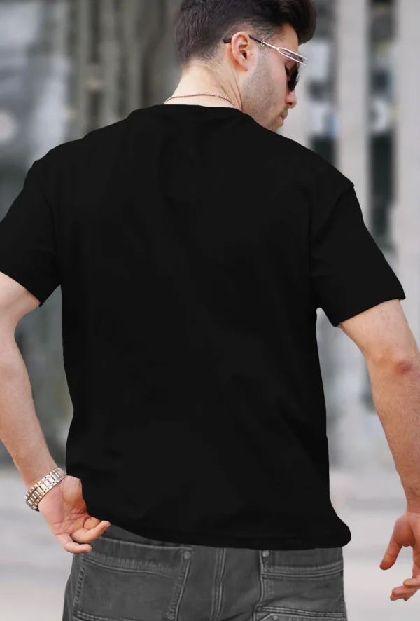 black t-shirt